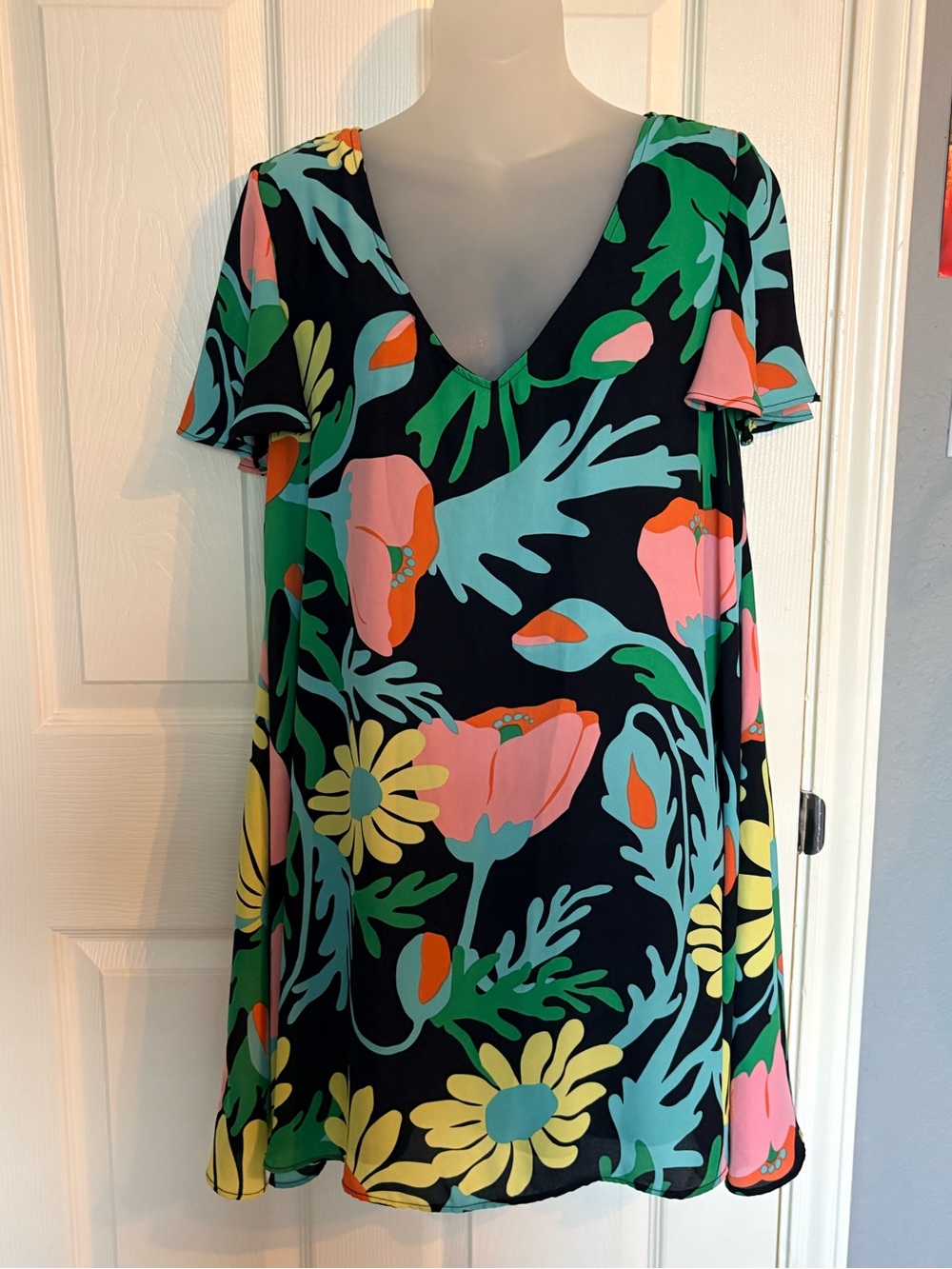 Judith March Floral Mini Dress Size Small